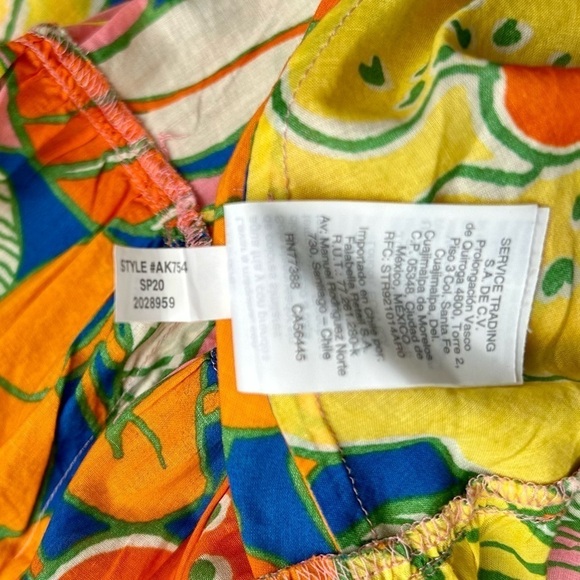 J Crew Belted Midi Dress Off Shoulder Ruffle Tropical Floral Print Size S NWT - Picture 14 of 14